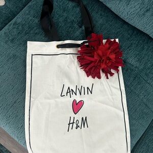 Lanvin x H&M Tote Bag with Red Accent